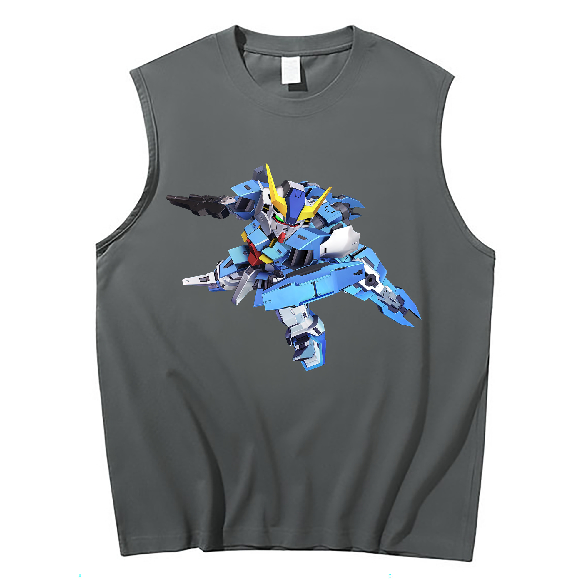 （画像用） 機動戦士ガンダム Mobile Suit Gundam コットン100％タンクトップ（フロントプリント）